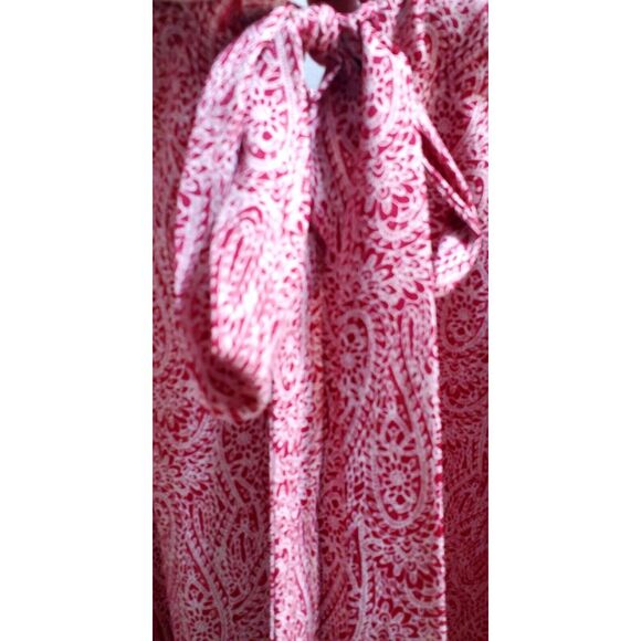 Joe Fresh Slip Sundress / Cami Sheath Light Mini WOM MED Red White Bow Back Cute - Picture 5 of 11